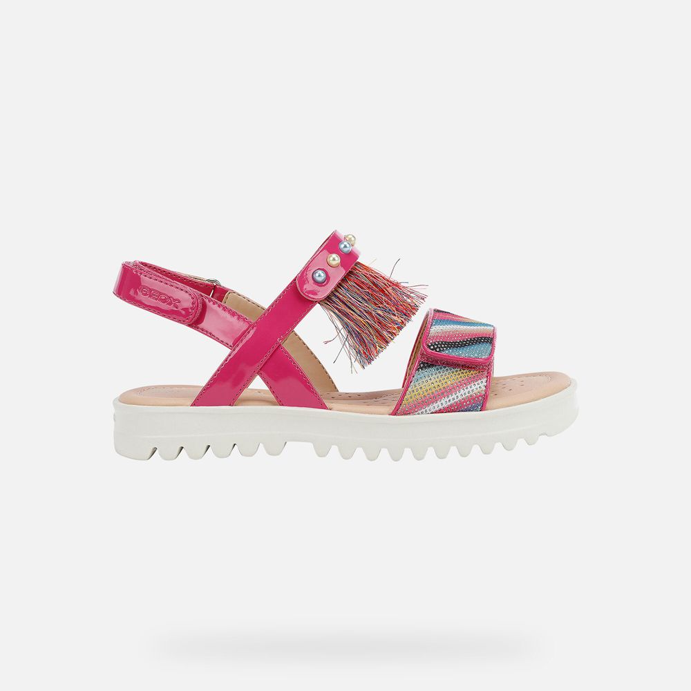 Geox Sandals Pink Coralie - Geox Girls Shoes - YQHWGV914